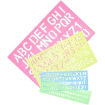 UEETEK Stencil Numbers Alphabet Tracing Board Assorted Color 4Pcs