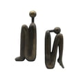 thumbnail image 1 of jifeng Thinker Bookends Book Stand Holder Decorative Bookends Desktop Home Office Resin, 1 of 9