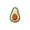B#041, variant on Avocado Dog Squeaky Toy, Interactive Plush Puppy Chew Toys for Boredom, Cute Fruit Shaped Pet Plaything for Indoor Outdoor Training, Durable Canvas Material