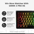 thumbnail image 4 of Teclado inalámbrico para juegos Glorious GMMK 3 PRO HE Black, 4 of 9