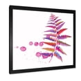 thumbnail image 2 of Designart 'Purple Fern With Purple Splash' Farmhouse Framed Art Print, 2 of 4