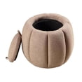 thumbnail image 6 of Convenience Concepts Designs4Comfort Daisy Storage Ottoman with Reversible Tray Lid, Tan Fabric, 6 of 9