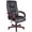 Black, variant on Office Products High Back Executive Wood Finished Chair with Casters, Cherry