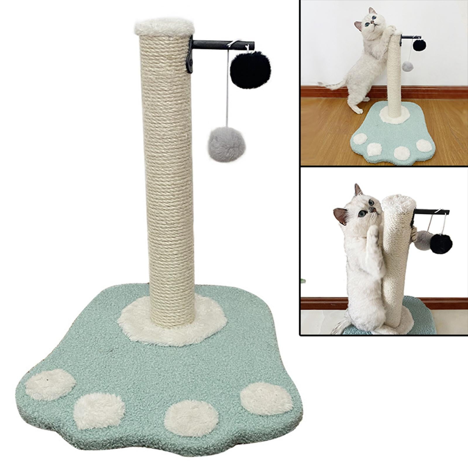 EHJRE Funny Cat post for scratching Scratcher Sisal Activity Centre Kitten W/ Balls Cats Climbing Shelf for Training Grind Claw Pet Supplies , Green