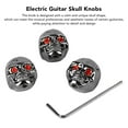 thumbnail image 3 of Electric Guitar Knobs, 3Pcs Electric Guitar Skull Volume Tone Knobs  Metal Volume Tone Head  Bass Replacement Part, 3 of 8