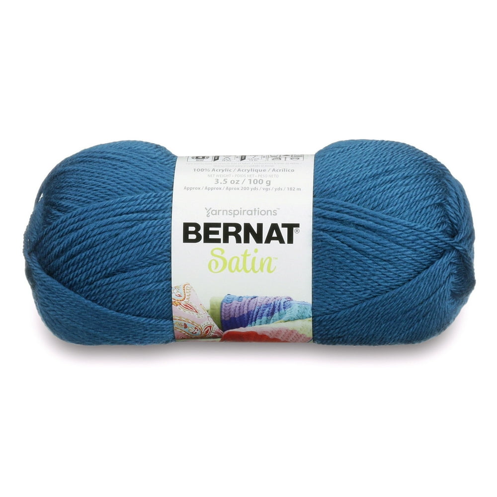 BERNAT SATIN YARN (100G/3.5OZ), TEAL