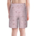 thumbnail image 3 of Cauagu Minimalist Snowflake Print Swim Trunks for Men,Youth Boys Swim Shorts Compression Liner Beach Shorts Boys' Swimming Shorts 7-20 Years Bathing Suit-Small, 3 of 7