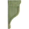 thumbnail image 3 of Ekena Millwork 6 1/2"W x 6 1/2"D x 14"H Traditional Recessed Wood Vintage Decor Corbel, Restoration Green, 3 of 6