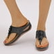thumbnail image 5 of WILLBEST Sandalias Flexibles Para Mujer, Chanclas Con Soporte De Arco Para Caminar Cómodamente, Sandalias De Cuña De Verano Con Función De Masaje Y Plataforma., 5 of 9