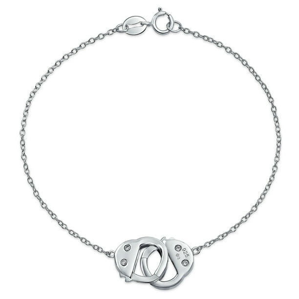Minimalist Thin Partner In Crime Handcuff Working Lock Bracelet