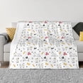 thumbnail image 3 of Throw Blanket for Couch, Cute white Dog Super Soft Fuzzy Comfy Warm Throw Blanket, Cuteness Lightweight Cozy Plush Flannel Blanket & Throws for Sofa and Bed All Season, 3 of 5