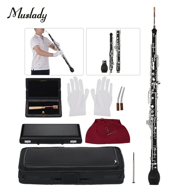 Muslady Professional English Horn Alto Oboe F Key Synthetic Wood Body