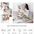 thumbnail image 4 of Winter Snowman Throw Flannel Blanket 50x60In Christmas Tree Leaves Elk Flower Light Gray Super Soft Cozy Bed Blanket, Lightweight Plush Fuzzy Bed Throw for Bedroom Sofa Couch Living Room, 4 of 4