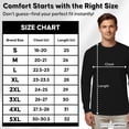 thumbnail image 6 of Brooklyn Vertical Mens Long Sleeve Cotton T Shirt Crew Neck 5 colors S-5XL, 6 of 7