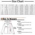 thumbnail image 3 of Women Fall Winter Warm Plush Hooded Coat Contrast Color Long Sleeve Zip Up Thick Cardigan Jacket XXXL, 3 of 6