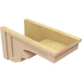 thumbnail image 5 of 12"W x 24"D x 12"H Wide Highland Rough Cedar Woodgrain TimberThane Corbel, Primed Tan, 5 of 6