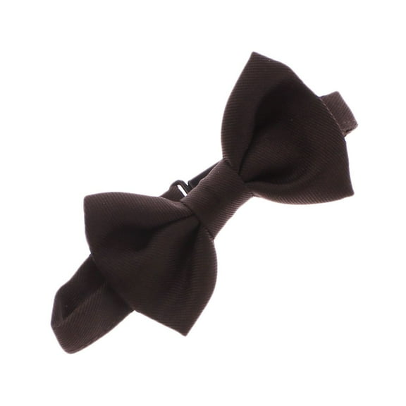 My Lello Gabardine Men Pre-Tied Bow Neckties for all Ages, Brown