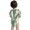 thumbnail image 3 of Yiaed Lotus Golden Line Print Infant Climbing Short Sleeve Onesie One-Piece Baby Bodysuit Clothes 0-12 Months -3 Months, 3 of 6