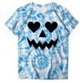 thumbnail image 5 of Ahadesign Halloween T Shirts for Women Women Shirt Tee Funny Graphic Casual Halloween Athletic Tops (Blue,4XL), 5 of 5