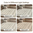 thumbnail image 7 of ODIKA Neutral Boho Scattered Geometric Motif Blended Vintage Ivory for Queen Size Bedroom, Under Bed, Master , Foldable Easy Care, 7 of 7