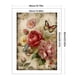 thumbnail image 2 of Hilo de bordar de algodón completo, 11CT, estampado de flores y mariposas, punto de cruz, 40x60cm, 2 of 9