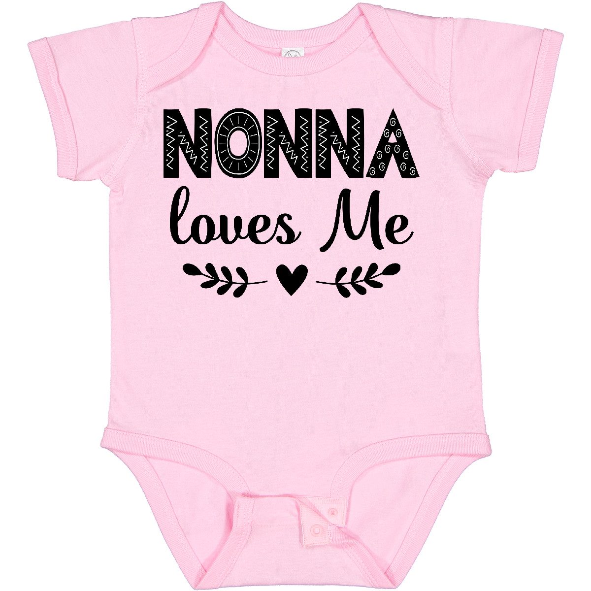 Inktastic Nonna Baby Clothes Grandchild Girls Baby Bodysuit