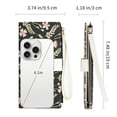 thumbnail image 3 of GAEKEAO Womens Wallet RFID Blocking Slim Thin Bifold Card Holder Vegan Leather Floral Long Clutch Wallets with Wristlet, 3 of 7