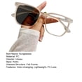 thumbnail image 7 of Anqbci Unisex Summer Sunglasses - Retro Color-changing, PC Lens, Anti-UV, Block Sunlight Vacation Beach Eyewear, 7 of 7
