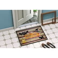thumbnail image 4 of Witch Costume and Broom on Stripes Halloween Doormat 18x27, 4 of 4