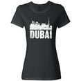 thumbnail image 3 of Inktastic Dubai City Skyline with Grunge Women's T-Shirt, 3 of 5