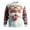 White, variant on Tiweut Santa Christmas Sweaters for Men 2025 Funny Christmas Sweatshirts Crewneck 3D Printed Xmas Holiday Pullover Shirts for Couple,Red,L
