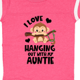 thumbnail image 4 of Inktastic Monkey I Love Hanging out with My Auntie Boys or Girls Baby Bodysuit, 4 of 5