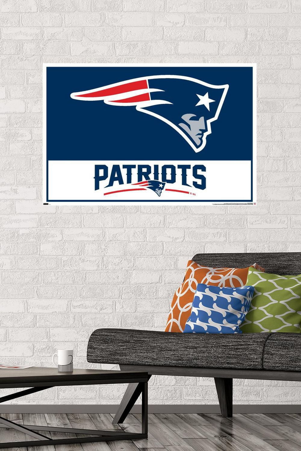 NFL New England Patriots - Logo 21 Wall Poster, 22.375" x 34" Framed