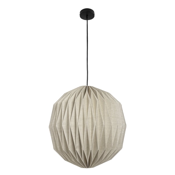 JONATHAN Y JYL9101B Vaughn 15.75" Modern Vintage Orb Honeycomb Shade LED Pendant Light, Natural