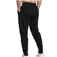 thumbnail image 6 of COSFO Taper Men's Sweatpants with Pockets Black Joggers Full Athleisure Elastic Waist Colorblock Drawstring Casual Pants for Men, 6 of 7