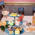 thumbnail image 4 of CNKOO 3 Tier Cake Display Stand Fruit Desserts Snack Rack Table Food Tray Holder Decoration Gift Birthday Party Baby Shower Blue, 4 of 9