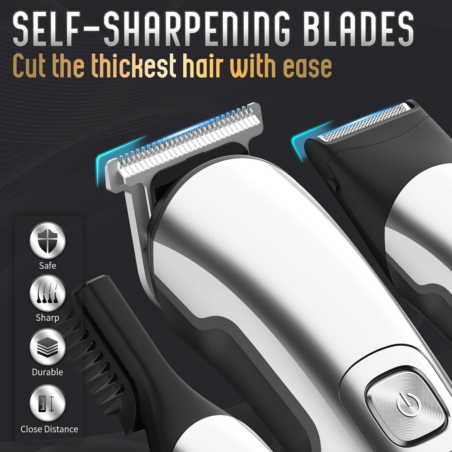 Easy Beard Trimmer for Men, Waterproof Electric Razor Hair Trimmer, Cordless Hair Clippers Shavers for Men, Mens Grooming Kit for Nose Mustache Body Facial, Gifts for Men Husband Father