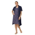 thumbnail image 5 of Aria Short Sleeve Zip Front Robe with pockets, Women's Sizes XS-5X, 5 of 8