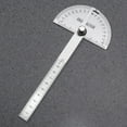 thumbnail image 3 of LABSERRON Protractor With Swing Arm 2Pcs 180 Degree Stainless Steel Measuring Tool 100Mm Silver, 3 of 8