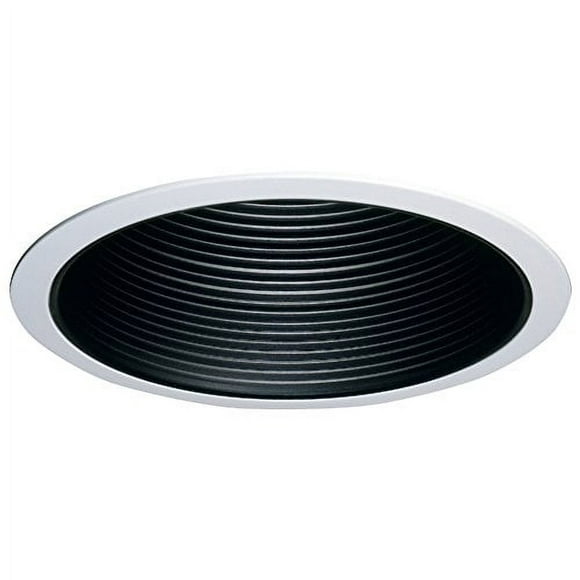 HALO 6 in. Black Recessed Lighting Coilex Baffle and White Trim