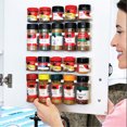 thumbnail image 3 of 1/2/4pcs  Wall Mounted Spice Jar Rack - Organize Your Spices and Seasonings with Ease - Kitchen Storage Holder for Bottles and Clips - Convenient and Stylish, 3 of 7