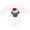 AA-White, variant on Christmas Pug Dog Santa Boys or Girls Long Sleeve Baby Bodysuit
