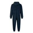 thumbnail image 3 of Boys Girls Zip up Fleece Jumpsuits Fuzzy Hooded Rompers Kids Cute Onesie Romper Warm Winter Loungewear with Pocket, 3 of 5