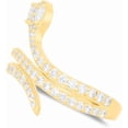 thumbnail image 3 of Floreo 10k Yellow Gold 19mm Coiled Serpent Snake CZ Ring, Sizes 4 - 11, 3 of 5