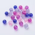 thumbnail image 2 of 1Bag Baking Painted Crackle Glass Beads Valentine's Mix Round Mixed Color 8~8.5x7.5~8mm Hole: 1mm about 100pcs/bag, 2 of 3