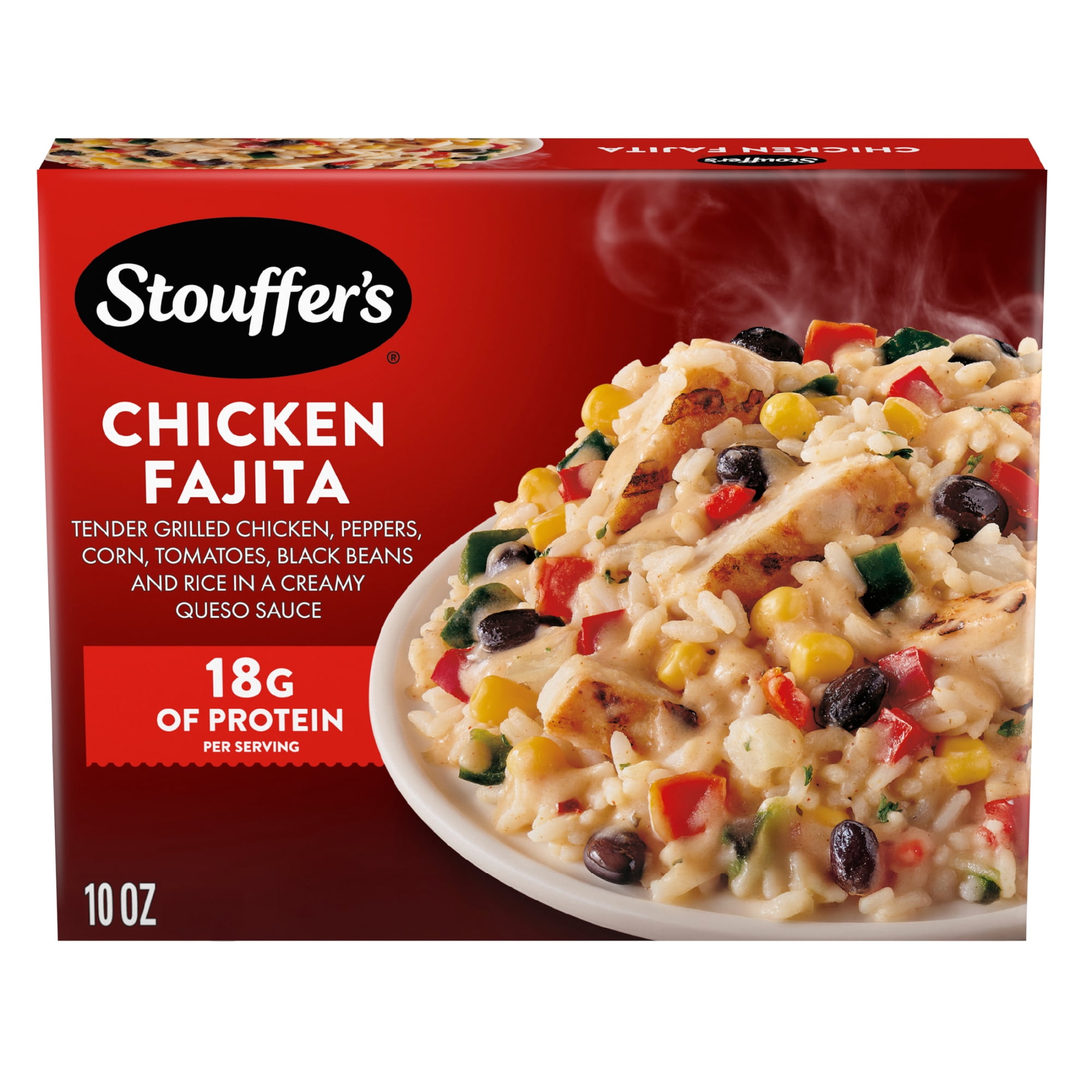 Stouffer's Chicken Fajita, Frozen Meals, Single Serve, Grilled Chicken, Frozen Dinner 10 oz