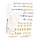 thumbnail image 1 of Cuentas de cuentas anillo bead de trenza para cabello, accesorios de trenza de cabello exquisito multifuncional 80 piezas flexibles para bodas, 1 of 7