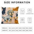 thumbnail image 5 of FUMJ Animals Cushion Cover Dogs Theme Cartoon Pattern Pillow Case Kids Decorative Throw Pillow Covers Square Pillows Pillowslip Pillowcase, 5 of 5