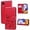Red, variant on Wallet Case for Samsung Galaxy A03 Core,Classic Rose Flower Pattern Shockproof PU Leather Case with Magnetic Clasp and Card Slots Holder Cover for Samsung Galaxy A03 Core MG Pink