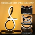 thumbnail image 5 of ZXNYH Modern Table Lamp, Musical Note Design Spiral Lamp with 7 RGB LED Colors, Touch Control Dimmable Modern Nightstand Lamp, Cool Lamps for Bedroom, Unique Lamps Elegant with a Cool Vibe, 5 of 5